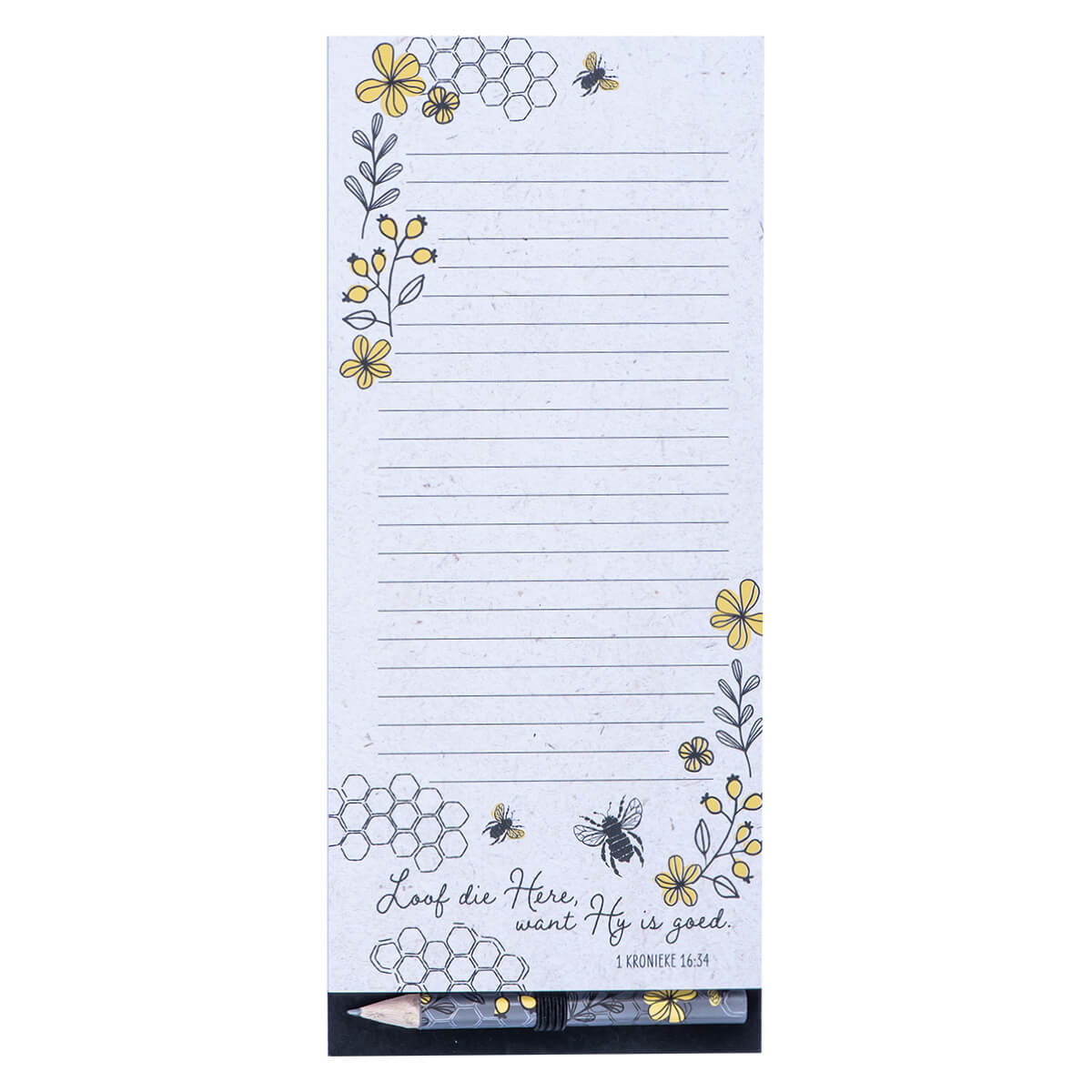 Loof Die Heer, Want Hy Is Goed Magnetic Notepad - 1 Kor 16:34